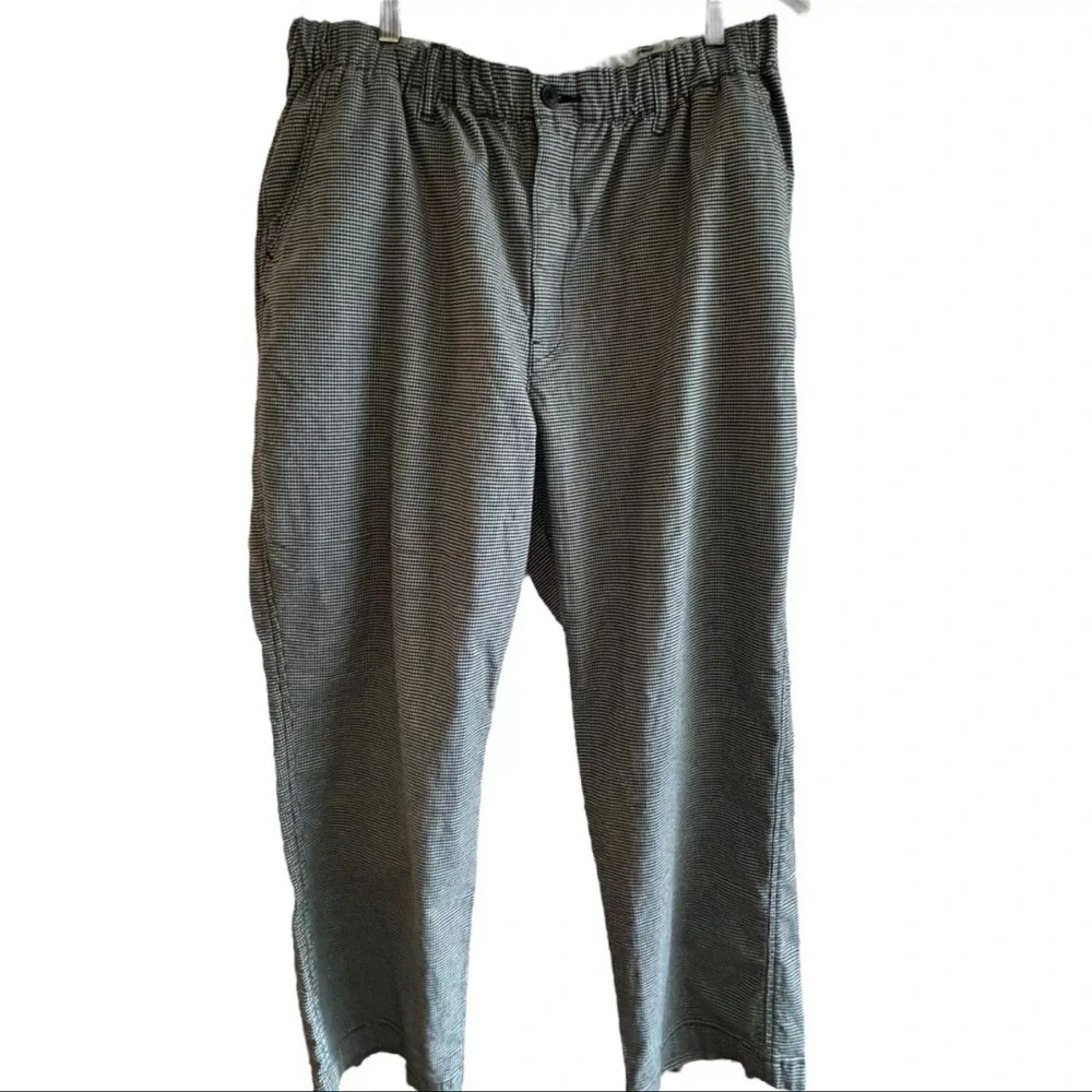 Men’s Levis XX Chino EZ Taper Black/White Stretch Elastic Waist Pants Size L